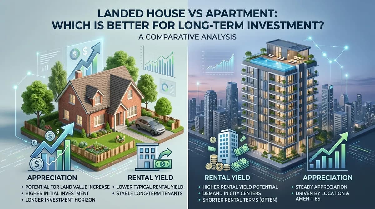 Rumah Tapak vs Apartemen: Mana yang Lebih Baik untuk Investasi Jangka Panjang?